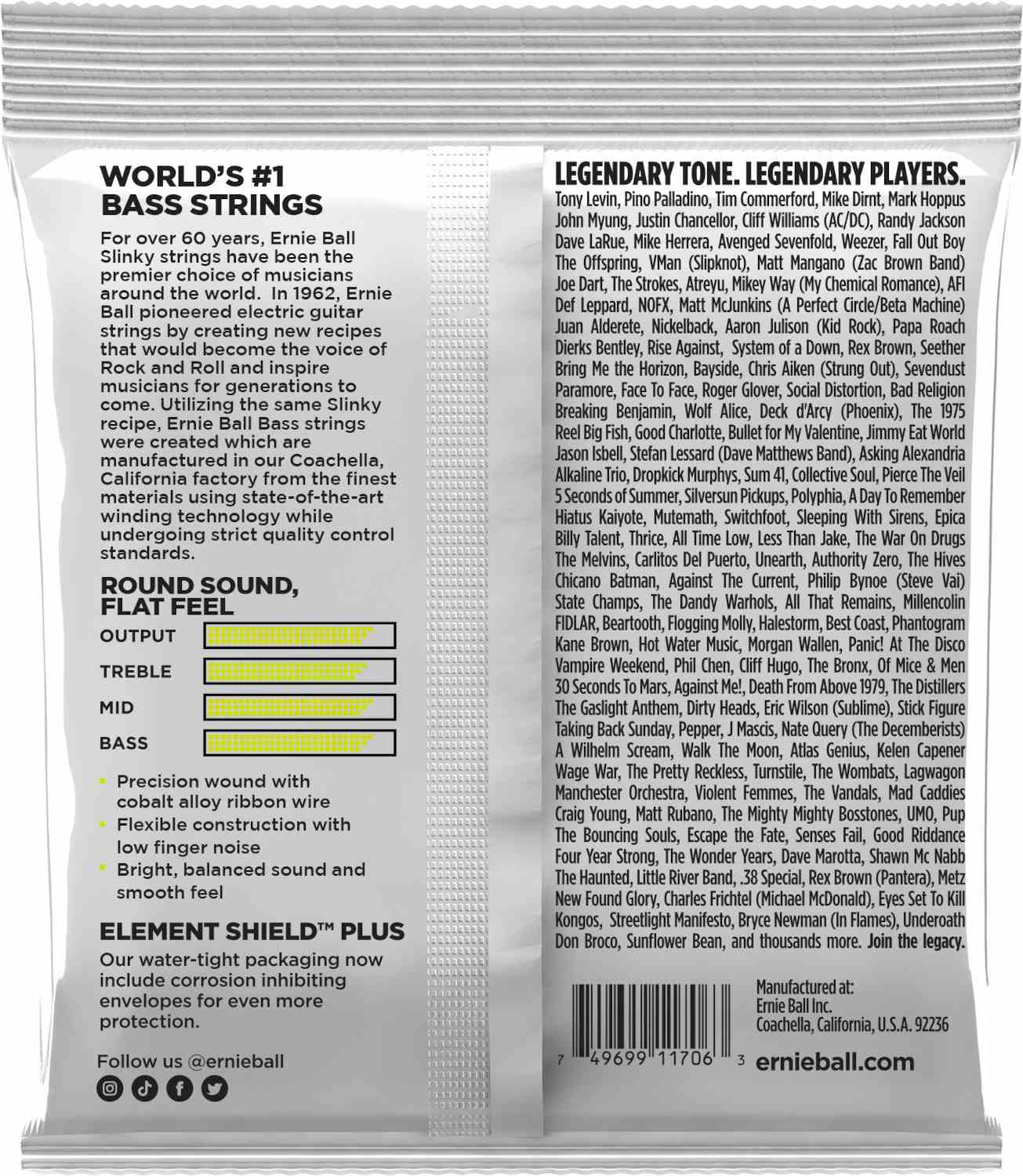 Rotosound Strings for Electric Bass JAZZ 77 MONEL FLATWOUND 4 Strings RS77S FLATW SHORT SCALE Standard 40-90