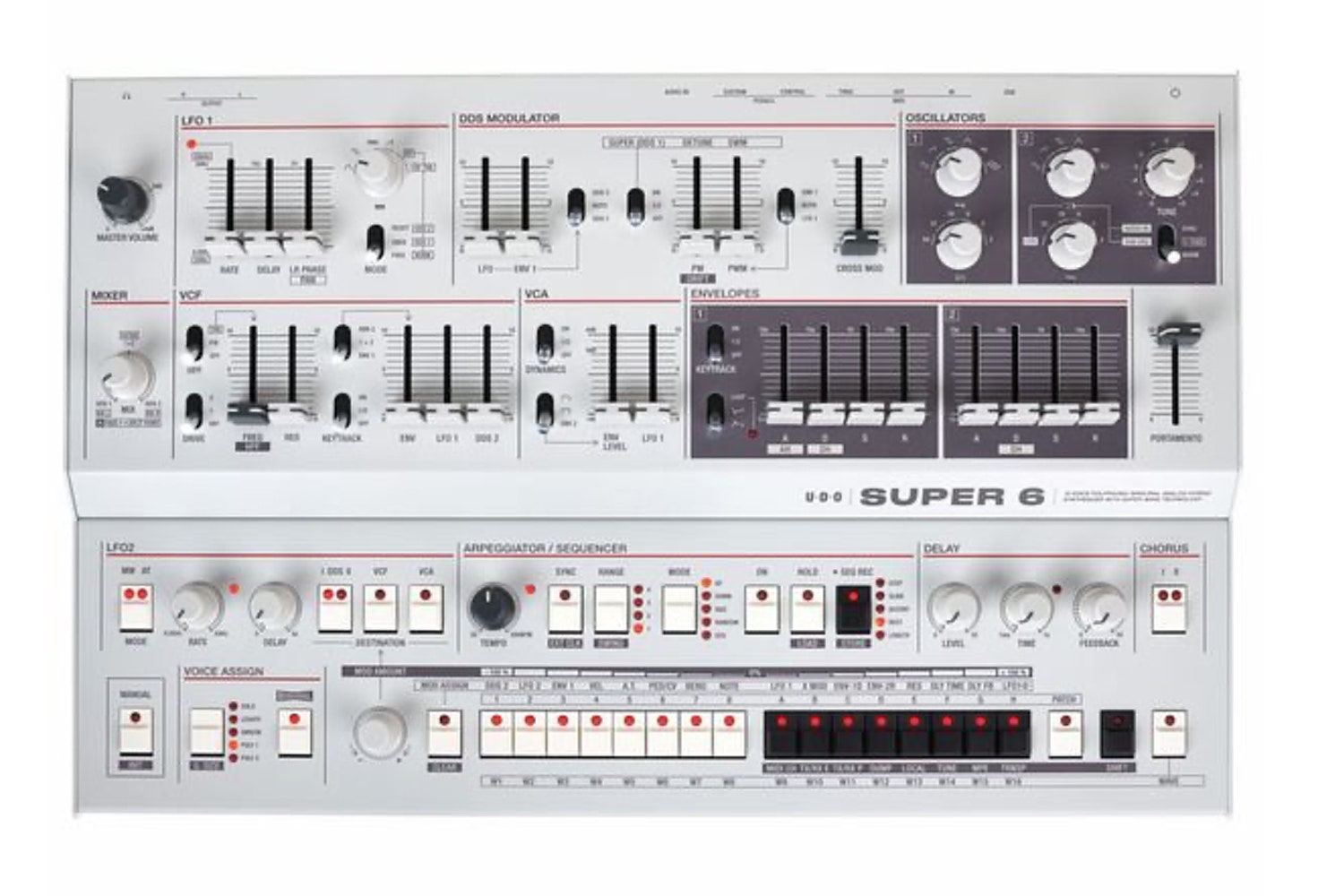 UDO AUDIO SUPER 6 DESKTOP WHT
